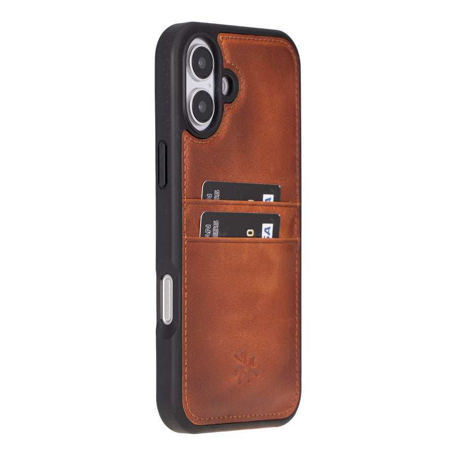 Capri Snap On Leather Wallet Case for iPhone 16 Plus