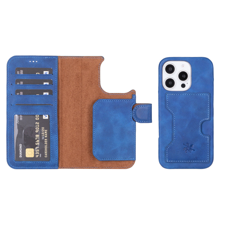 Florence RFID Blocking Leather Wallet Case for iPhone 16 Pro