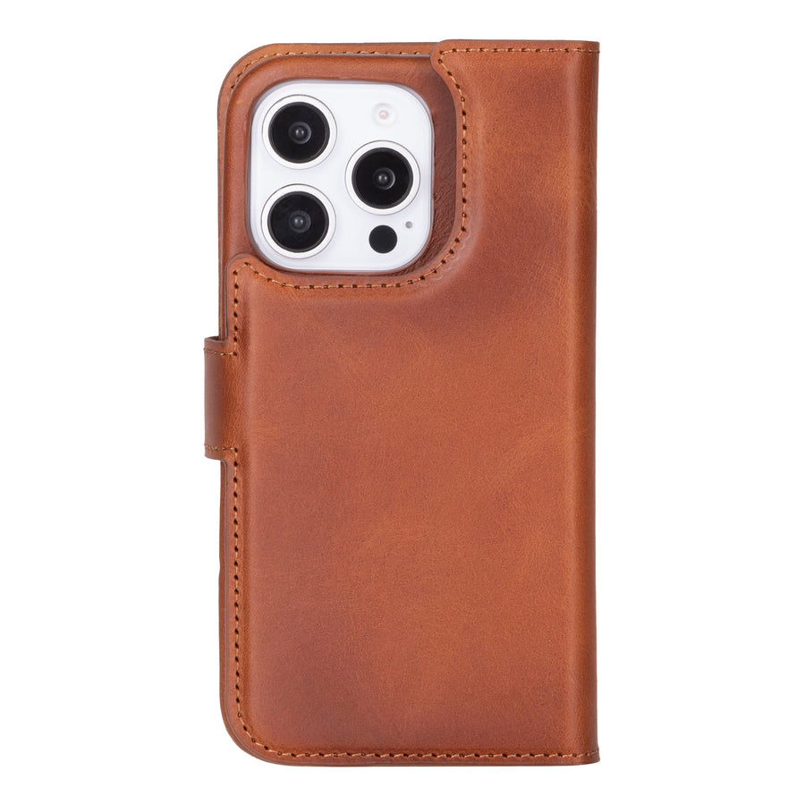 Florence RFID Blocking Leather Wallet Case for iPhone 16 Pro