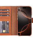 Florence RFID Blocking Leather Wallet Case for iPhone 16 Pro