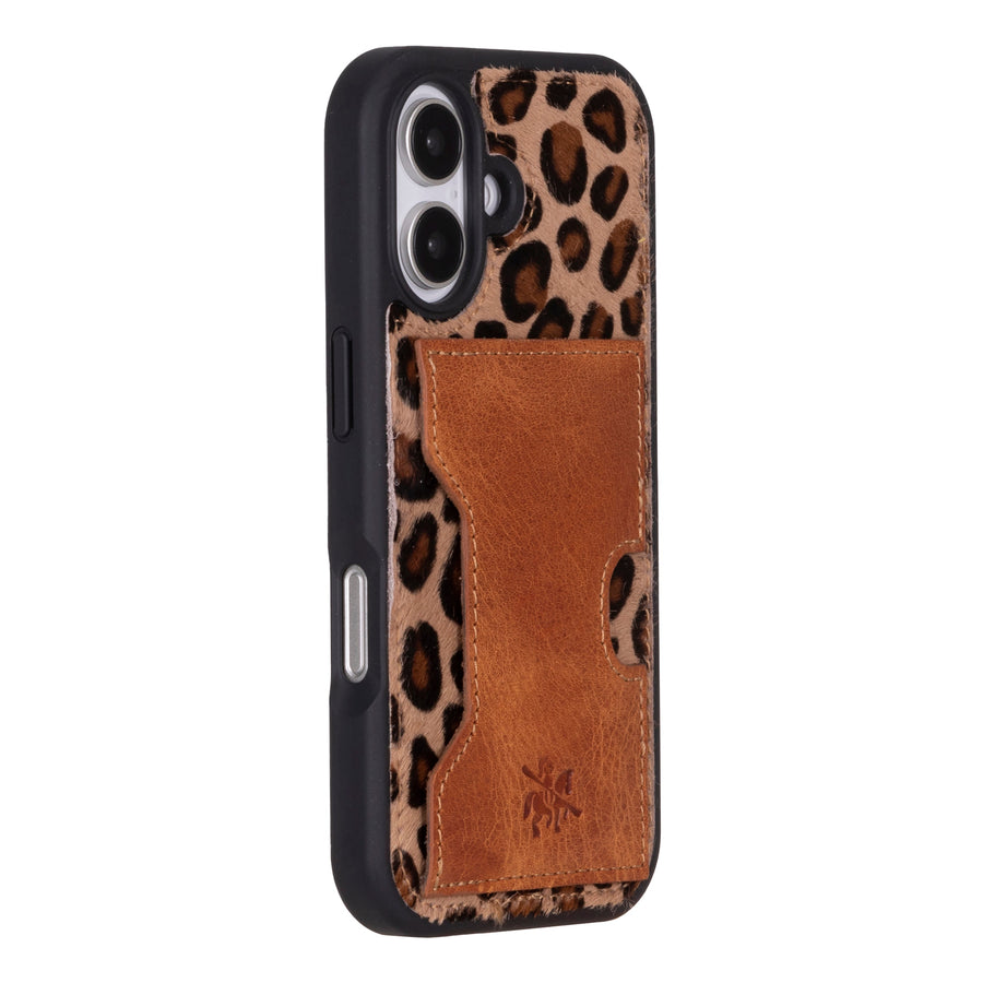 Funda tipo billetera de cuero con bloqueo RFID Florence para iPhone 15