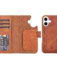 Funda tipo billetera de cuero con bloqueo RFID Florence para iPhone 15