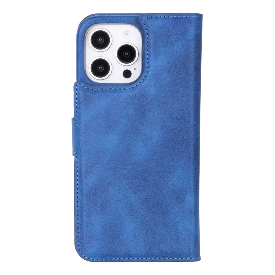 Funda tipo billetera de cuero con bloqueo RFID Florence para iPhone 15 Pro Max