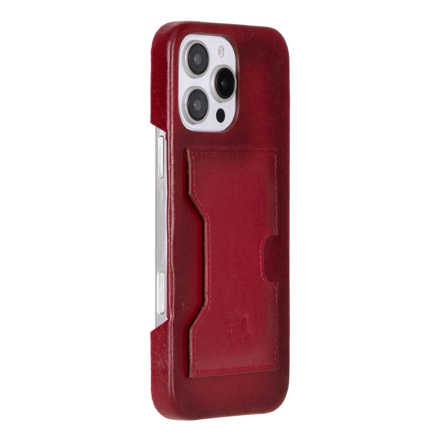 Funda tipo billetera de cuero con bloqueo RFID Florence para iPhone 15 Pro Max