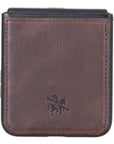 Lucca Snap-On Leather Case for Samsung Galaxy Z Flip 6 (6.7 inches)