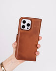 Florence RFID Blocking Leather Wallet Case for iPhone 16 Pro