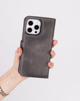 Florence RFID Blocking Leather Wallet Case for iPhone 16 Pro