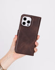 Florence RFID Blocking Leather Wallet Case for iPhone 16 Pro