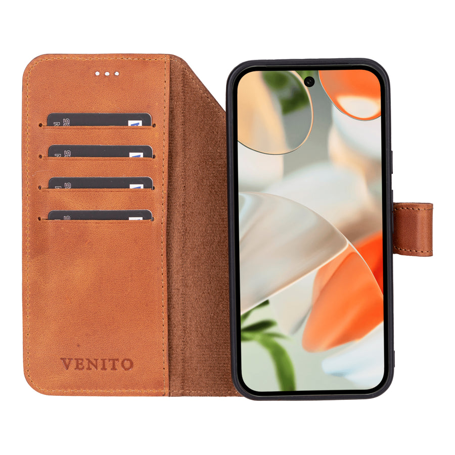 Florence-flex RFID Blocking Leather Wallet Case for Google Pixel 9 Pro XL