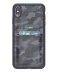 Funda tipo billetera de cuero Cosa Snap On para iPhone XS Max