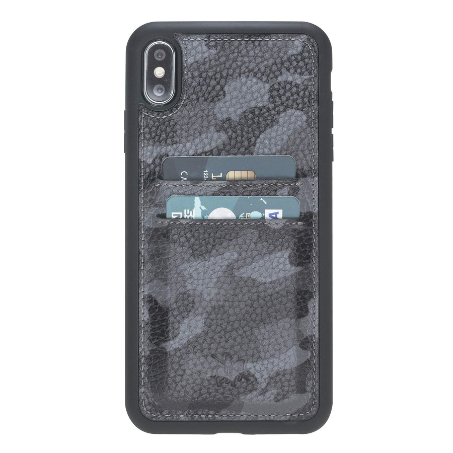 Funda tipo billetera de cuero Cosa Snap On para iPhone XS Max