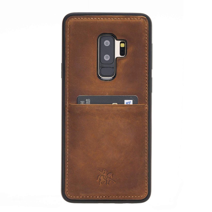 Capri Snap On Leather Wallet Case for Samsung Galaxy S9 Plus