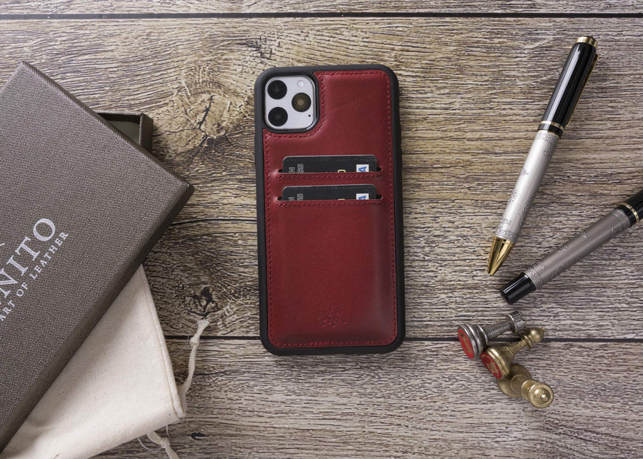 Funda tipo billetera de cuero Cosa Snap On para iPhone 11 Pro Max