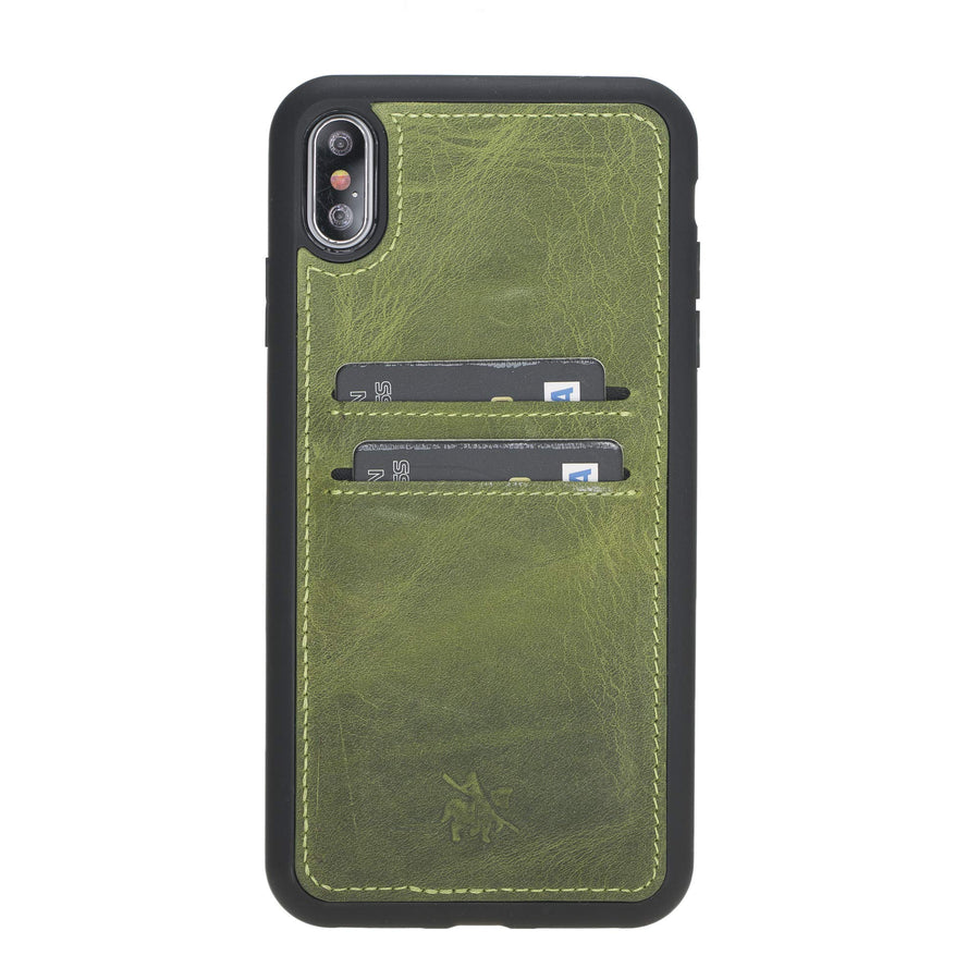 Funda tipo billetera de cuero Cosa Snap On para iPhone XS Max