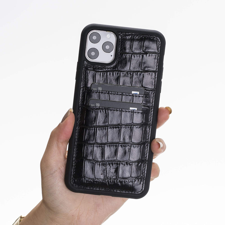 Funda tipo billetera de cuero Cosa Snap On para iPhone 11 Pro Max