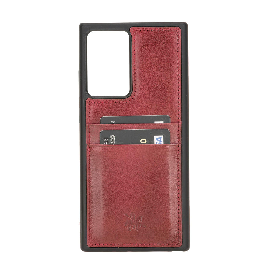 Funda tipo billetera de cuero Capri Snap On para Samsung Galaxy Note 20 Ultra