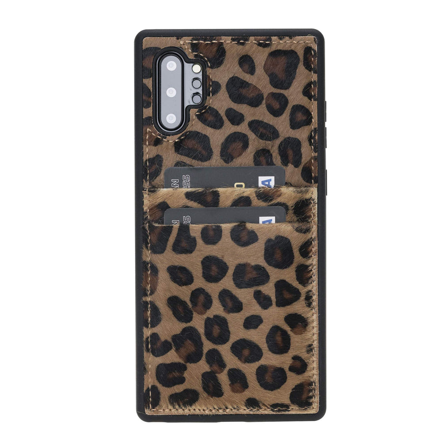 Funda tipo billetera de cuero Capri Snap On para Samsung Galaxy Note 10 Plus