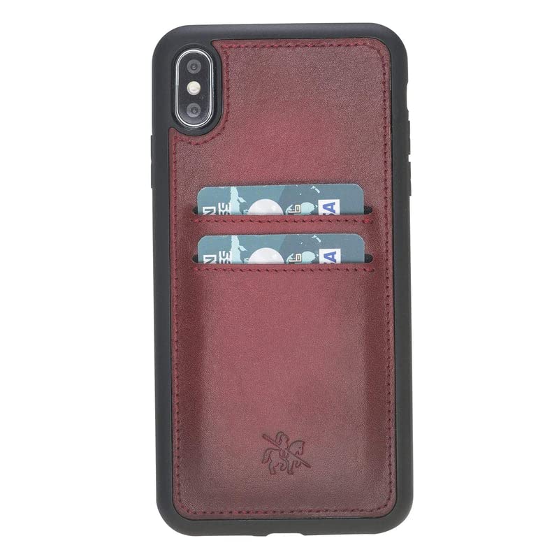 Funda tipo billetera de cuero Cosa Snap On para iPhone XS Max