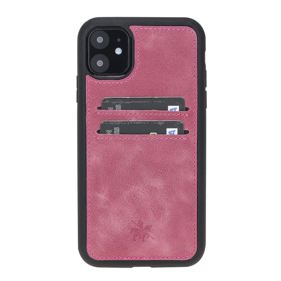 Funda tipo billetera de cuero Cosa Snap On para iPhone 11