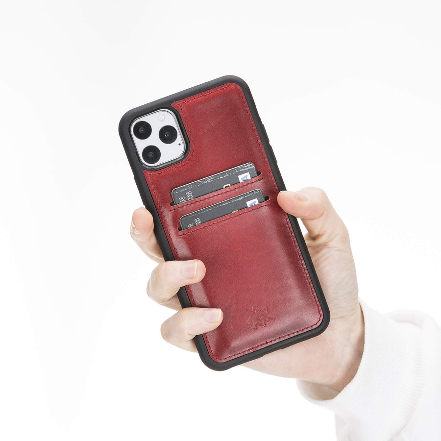 Funda tipo billetera de cuero Cosa Snap On para iPhone 11 Pro Max