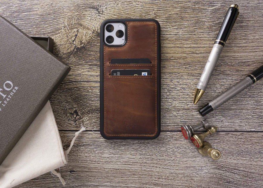 Funda tipo billetera de cuero Cosa Snap On para iPhone 11 Pro Max