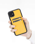 Funda tipo billetera de cuero Cosa Snap On para iPhone 11