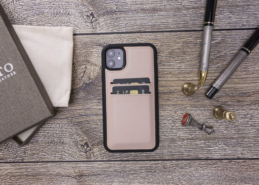 Funda tipo billetera de cuero Cosa Snap On para iPhone 11