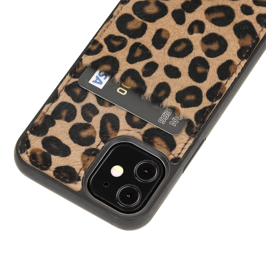 Funda tipo billetera de cuero Capri Snap On para iPhone 12 Mini