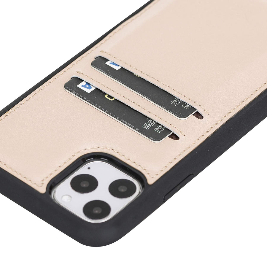 Funda tipo billetera de cuero Cosa Snap On para iPhone 11 Pro Max