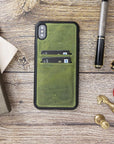 Funda tipo billetera de cuero Cosa Snap On para iPhone XS Max