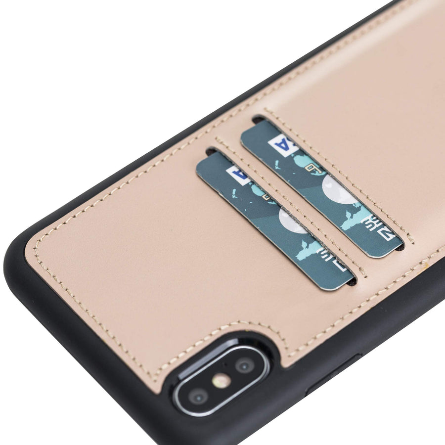 Funda tipo billetera de cuero Cosa Snap On para iPhone XS Max