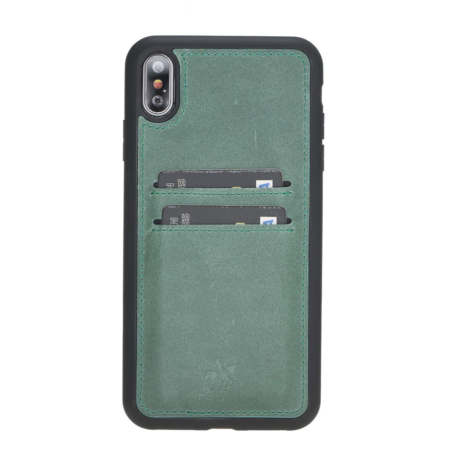 Funda tipo billetera de cuero Cosa Snap On para iPhone XS Max