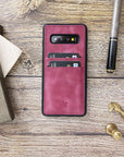 Funda tipo billetera de cuero Cosa Snap On para Samsung Galaxy S10