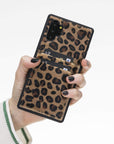 Funda tipo billetera de cuero Capri Snap On para Samsung Galaxy Note 10 Plus