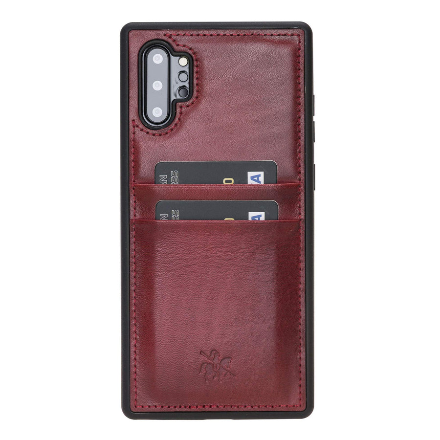 Funda tipo billetera de cuero Capri Snap On para Samsung Galaxy Note 10 Plus