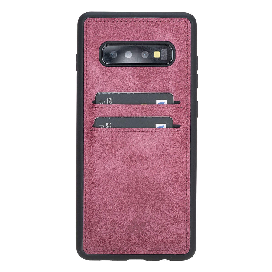 Funda tipo billetera de cuero Cosa Snap On para Samsung Galaxy S10 Plus