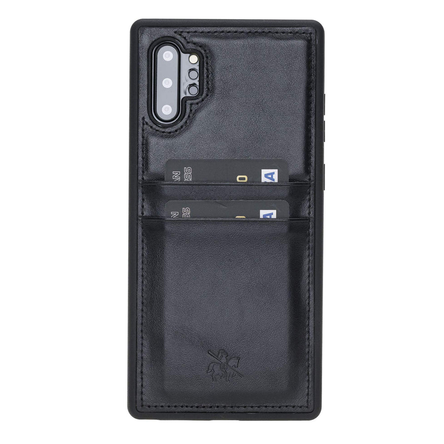 Funda tipo billetera de cuero Capri Snap On para Samsung Galaxy Note 10 Plus