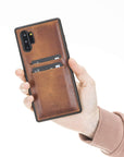 Funda tipo billetera de cuero Cosa Snap On para Samsung Galaxy Note 10 Plus