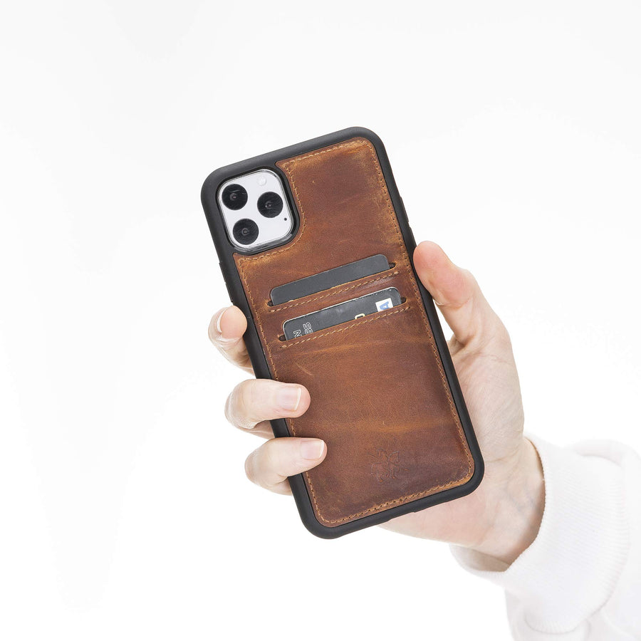 Funda tipo billetera de cuero Cosa Snap On para iPhone 11 Pro Max