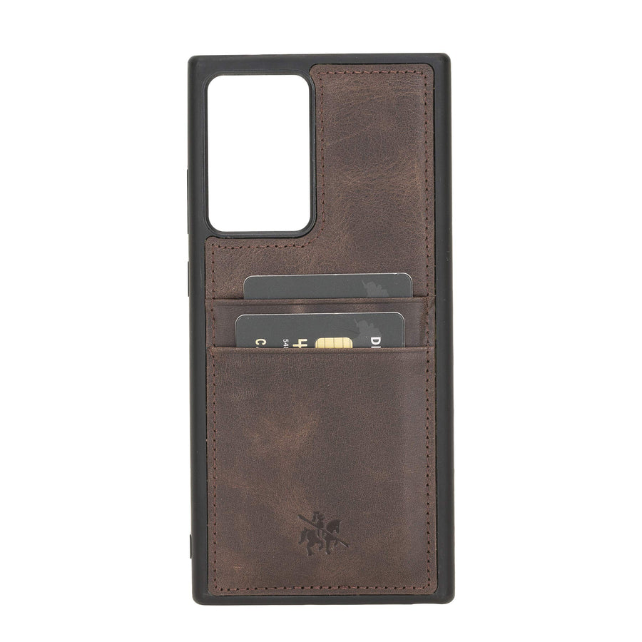 Funda tipo billetera de cuero Capri Snap On para Samsung Galaxy Note 20 Ultra