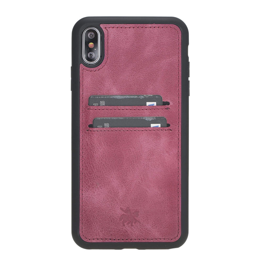 Funda tipo billetera de cuero Cosa Snap On para iPhone XS Max