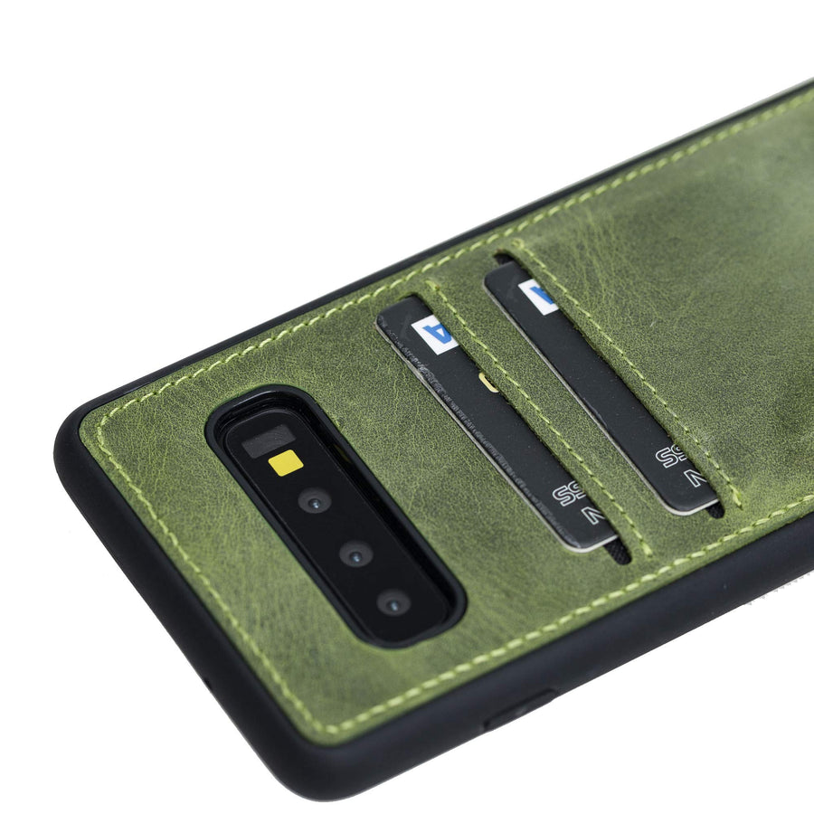 Funda tipo billetera de cuero Cosa Snap On para Samsung Galaxy S10 Plus