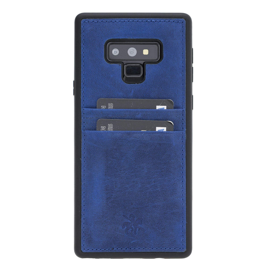 Funda tipo billetera de cuero Capri Snap On para Samsung Galaxy Note 9