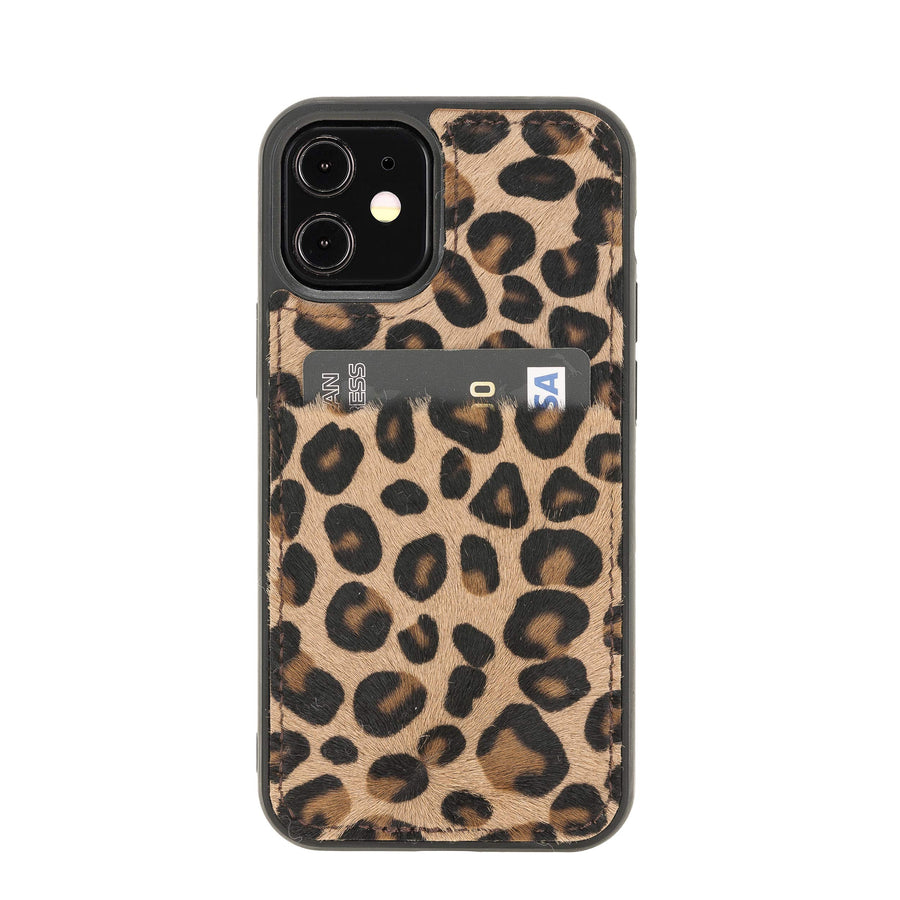 Funda tipo billetera de cuero Capri Snap On para iPhone 12 Mini