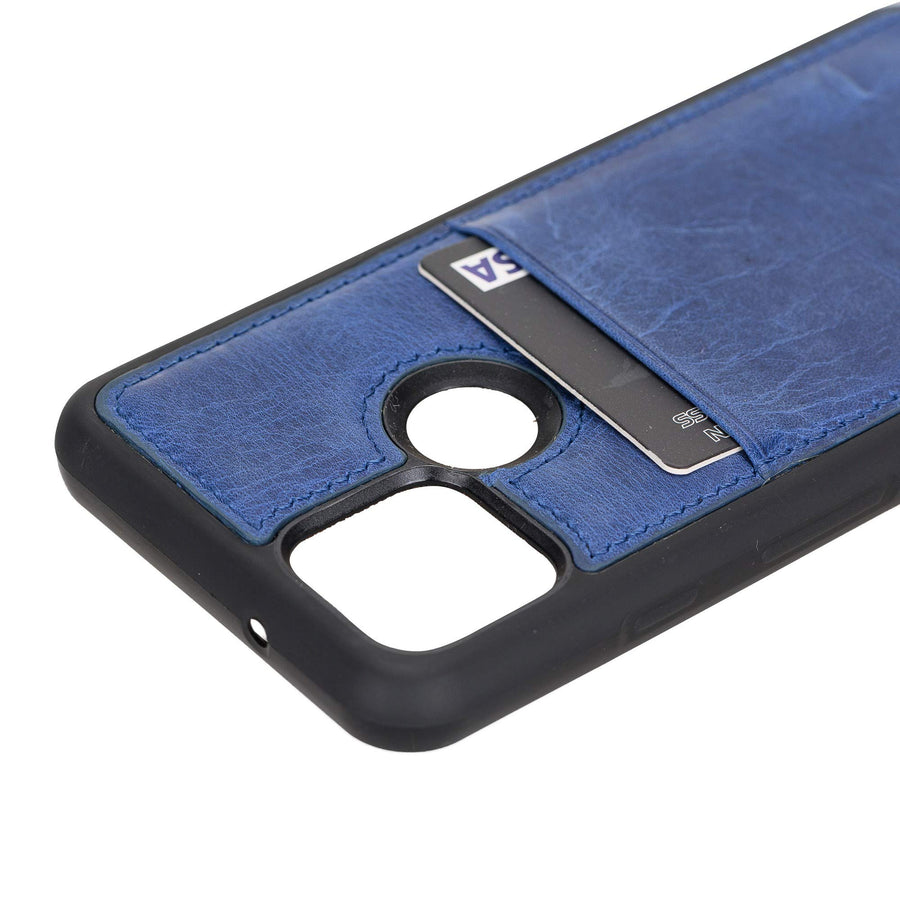 Funda tipo billetera de cuero Capri Snap On para Google Pixel 5