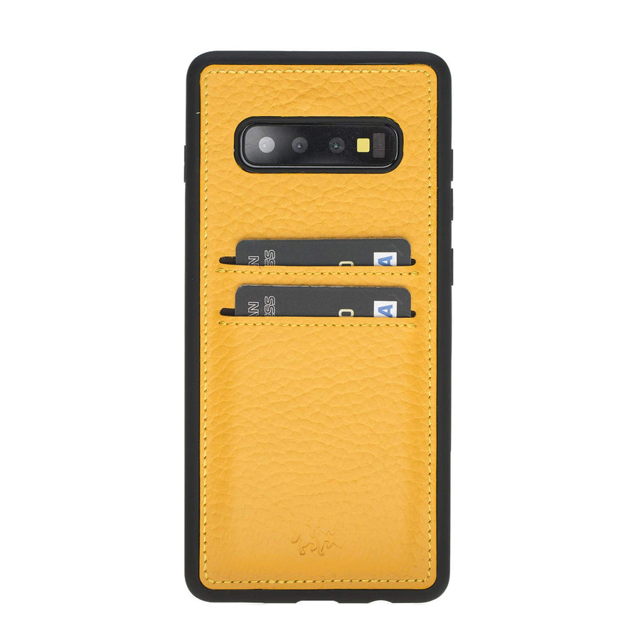 Funda tipo billetera de cuero Cosa Snap On para Samsung Galaxy S10 Plus