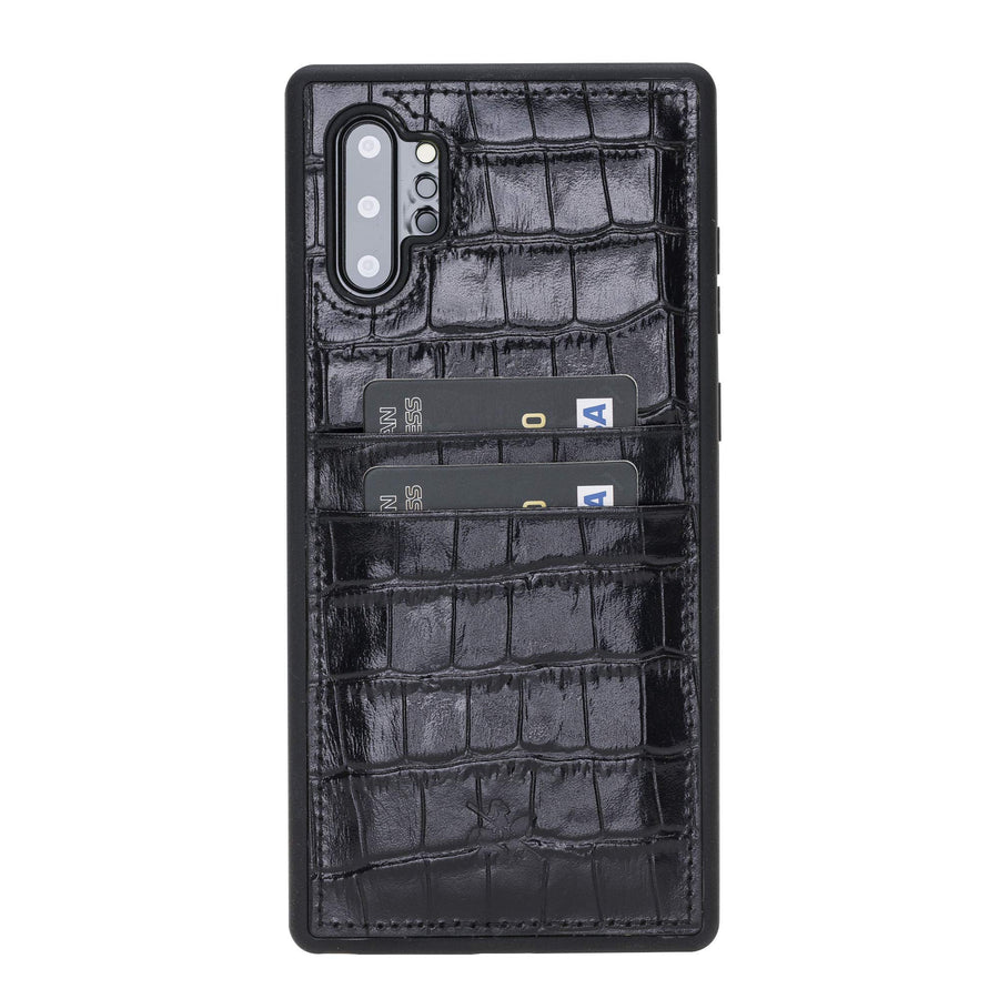 Funda tipo billetera de cuero Capri Snap On para Samsung Galaxy Note 10 Plus