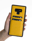 Funda tipo billetera de cuero Capri Snap On para Samsung Galaxy Note 9