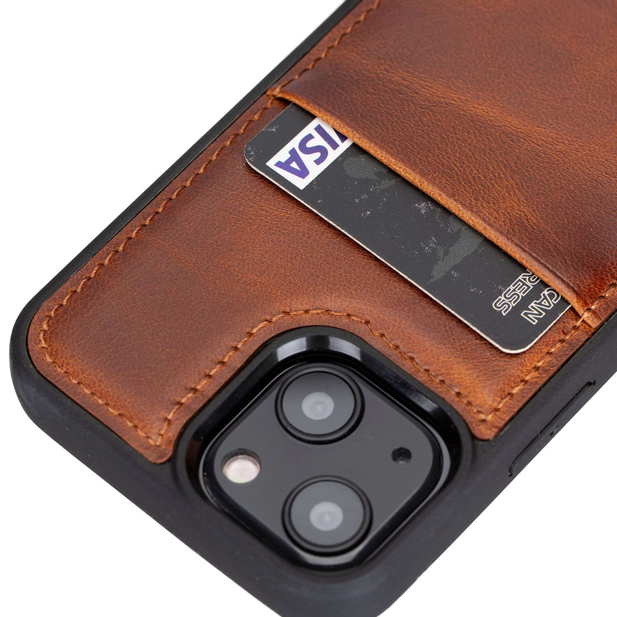 Capri Snap On Leather Wallet Case for iPhone 13 Mini