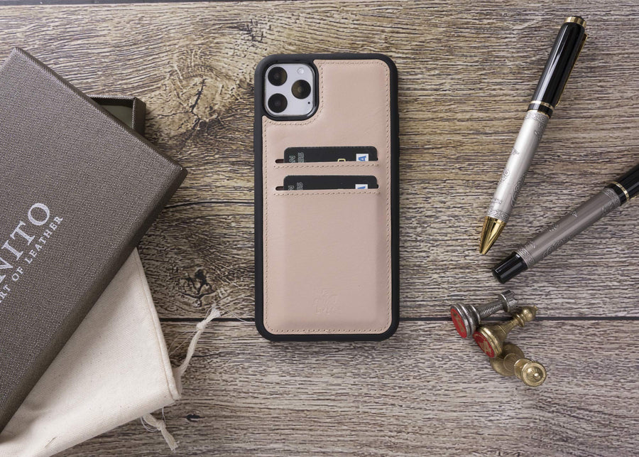 Funda tipo billetera de cuero Cosa Snap On para iPhone 11 Pro Max